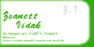 zsanett vidak business card